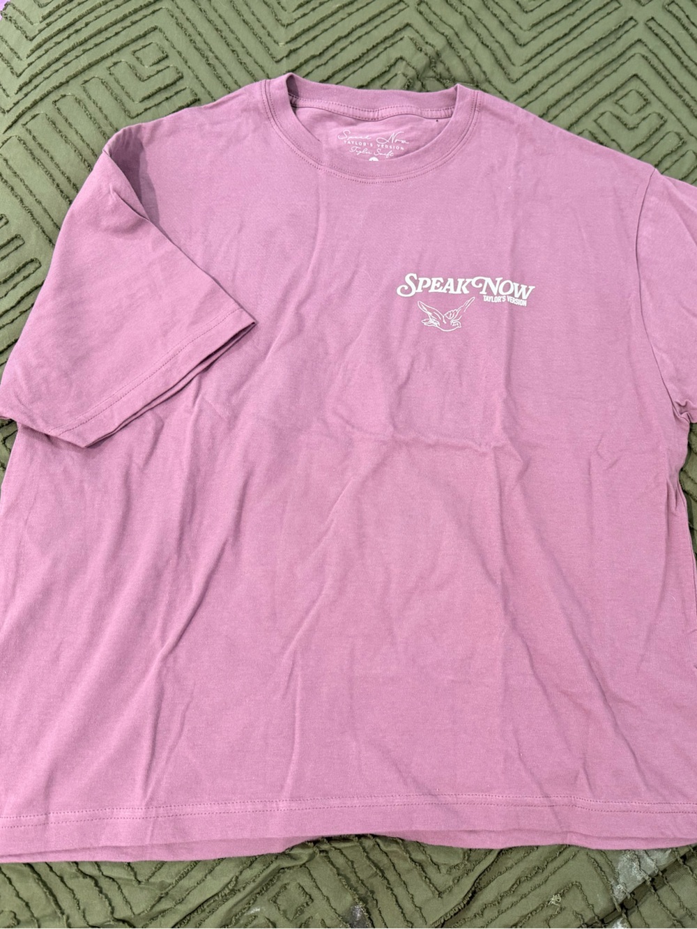Taylor Swift Dusty Mauve 'Speak Now' Tee with (Taylor’s Version) official merch